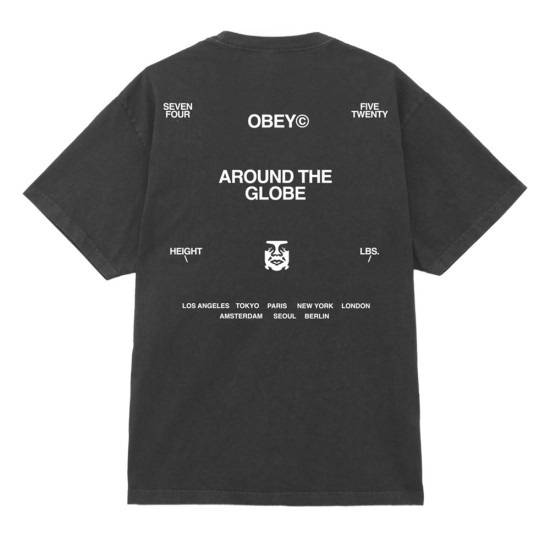 Obey Ανδρική κοντομάνικη μπλούζα Around The Globe Tee